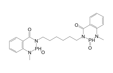 1,6-Bis(5,6-benzo-1-methyl-2-oxo-1,3,2-diazaphosphorin-4-on-3-yl)hexane