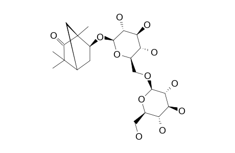 (1S,4R,6S)-6-HYDROXYFENCHAN-2-ONE-6-O-BETA-D-GLUCOPYRANOSYL-(1->6)-BETA-D-GLUCOPYRANOSIDE