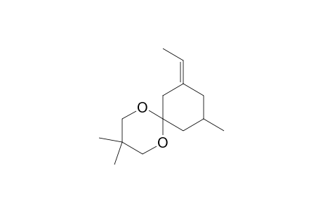 8-[(Z)-ethylidene]-3,3,10-trimethyl-1,5-dioxaspiro[5.5]undecane