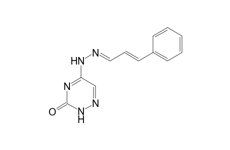 5-[(2E)-2-[(E)-3-phenylprop-2-enylidene]hydrazino]-2H-1,2,4-triazin-3-one