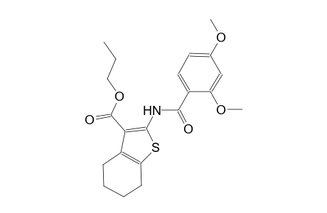propyl 2-[(2,4-dimethoxybenzoyl)amino]-4,5,6,7-tetrahydro-1-benzothiophene-3-carboxylate