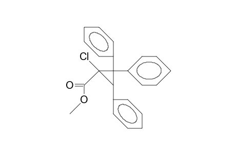 1-Chloro-2,2,3T-triphenyl-1R-cyclopropanecarboxylic acid, methyl ester
