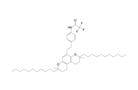 Acetamide, 2,2,2-trifluoro-N-[4-[2-(1,2,3,8,9,10-hexahydro-3,8-dimethyl-3,8-diundecylbenzo[1,2-b:4,3-b']dipyran-5-yl)ethyl]phenyl]-
