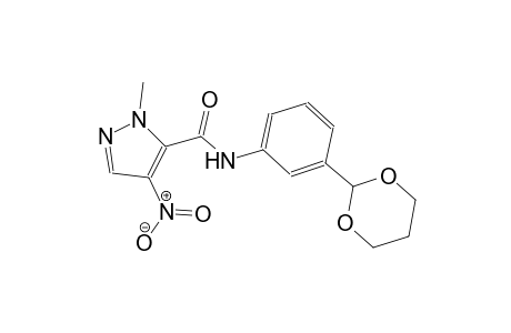 N-[3-(1,3-dioxan-2-yl)phenyl]-1-methyl-4-nitro-1H-pyrazole-5-carboxamide