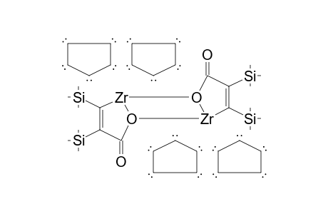 Bis(.eta.-5-cyclopentadienyl)-.mu.-[2-oxa-4,5-bis(trimethylsilyl)-1-zirconiadihydrofuran-3-one], dimer