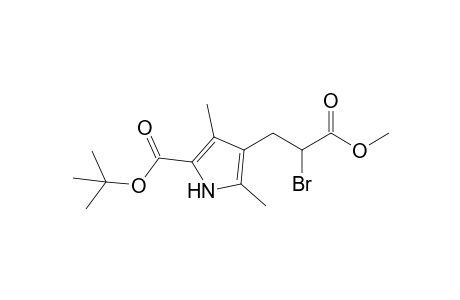 t-Butyl 2,4-dimethyl-3-[2'-(methoxycarbonyl)-2'-bromoethyl]pyrrole-5-carboxylate