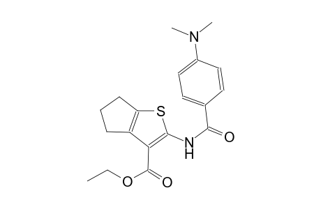 4H-cyclopenta[b]thiophene-3-carboxylic acid, 2-[[4-(dimethylamino)benzoyl]amino]-5,6-dihydro-, ethyl ester