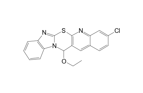 13-Ethoxy-9-chloro-13H-benzimidazo[2',1':2,3][1,3]thiazino[6,5-b]quinoline