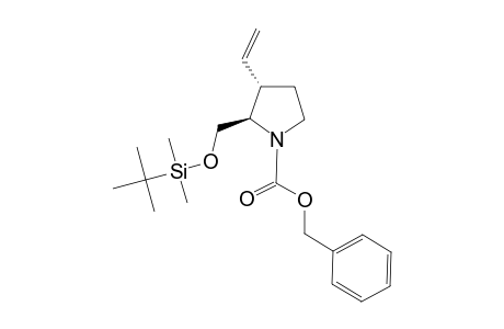 (2R,3S)-2-[[tert-butyl(dimethyl)silyl]oxymethyl]-3-ethenyl-1-pyrrolidinecarboxylic acid (phenylmethyl) ester