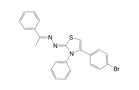 (Z)-3-Phenyl-4-(4-bromophenyl)-2-[(E)-(1-phenylethylidene)hydrazono]-2,3-dihydrothiazole