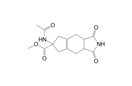 Methyl 6-acetylamino-1,2,3,3a,4,5,6,7,8,8a-decahydro-1,3-dioxocyclopenta[f]indole-6-carboxylate