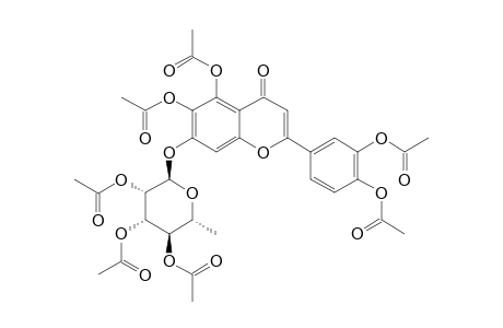 5,6,3',4'-TETRA-O-ACETYL-6-HYDROXYLUTEOLIN-7-O-(1''-ALPHA-2'',3'',4''-TRI-O-ACETYLRHAMNOPYRANOSIDE)