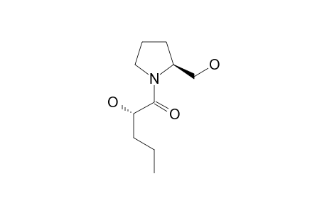 (2S)-2-hydroxy-1-[(2S)-2-methylolpyrrolidin-1-yl]pentan-1-one
