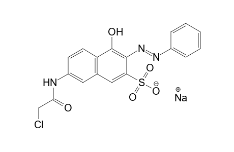 2-Naphthalenesulfonic acid, 7-[(chloroacetyl)amino]-4-hydroxy-3-(phenylazo)-, monosodium salt