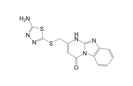 pyrimido[1,2-a]benzimidazol-4(1H)-one, 2-[[(5-amino-1,3,4-thiadiazol-2-yl)thio]methyl]-