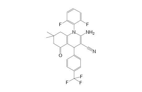 2-Amino-1-(2,6-difluorophenyl)-5-keto-7,7-dimethyl-4-[4-(trifluoromethyl)phenyl]-6,8-dihydro-4H-quinoline-3-carbonitrile