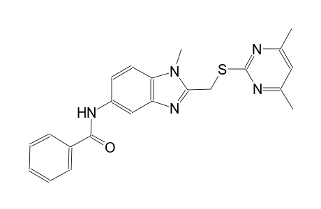 benzamide, N-[2-[[(4,6-dimethyl-2-pyrimidinyl)thio]methyl]-1-methyl-1H-benzimidazol-5-yl]-