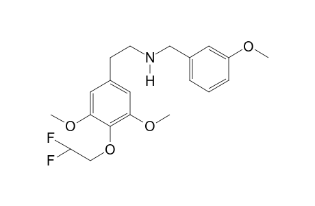 2-(2,2-Difluoroethoxy)-3,5-dimethoxyphenyl)-N-((3-methoxybenzyl)ethan-1-amine