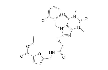 5-[[[2-[[7-(2-chlorobenzyl)-2,6-diketo-1,3-dimethyl-purin-8-yl]thio]acetyl]amino]methyl]furan-2-carboxylic acid ethyl ester