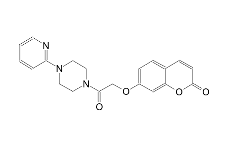 2H-1-benzopyran-2-one, 7-[2-oxo-2-[4-(2-pyridinyl)-1-piperazinyl]ethoxy]-