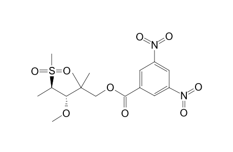 (3R*,4S*)-3-methoxy-4-(methanesulfonyl)-2,2-dimethylpentyl 3,5-Dinitrobenzoate