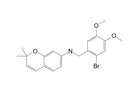 N-(2-BROMO-4,5-DIMETHOXYBENZYL)-2,2-DIMETHYL-7-CHROMENYLAMINE