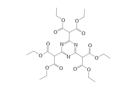 2,4,6(1H,3H,5H)-s-Triazine-.delta.(sup 2,.alpha.),.delta.(sup 4,.alpha.'),.delta.(sup 6,.alpha.'')-trimalonic acid, hexaethyl ester