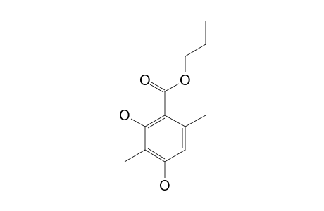 N-PROPYL_2,4-DIHYDROXY-3,6-DIMETHYLBENZOATE