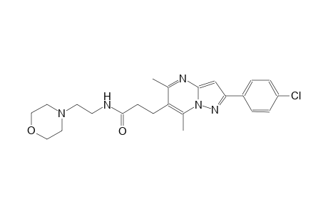 pyrazolo[1,5-a]pyrimidine-6-propanamide, 2-(4-chlorophenyl)-5,7-dimethyl-N-[2-(4-morpholinyl)ethyl]-