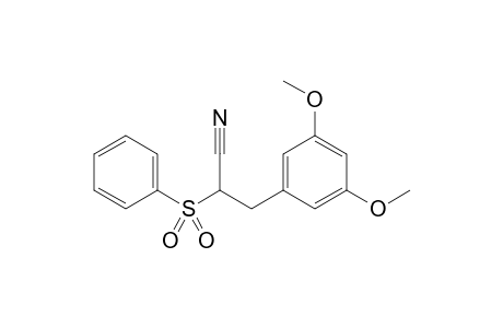 3-(3,5-Dimethoxyphenyl)-2-(phenylsulfonyl)propanenitrile