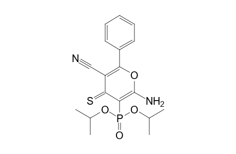 6-Amino-5-di(propan-2-yloxy)phosphoryl-2-phenyl-4-sulfanylidene-3-pyrancarbonitrile