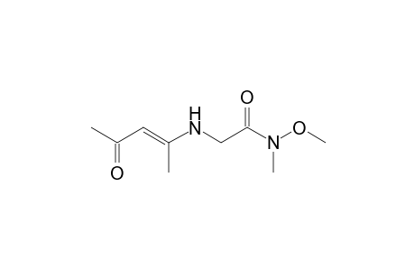 2-(2-Acetyl-1-methylvinylamino)-N-methoxy-N-methylacetamide