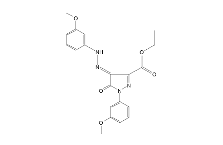 4,5-DIOXO-1-(m-METHOXYPHENYL)-2-PYRAZOLINE-3-CARBOXYLIC ACID, ETHYL ESTER, 4-[(m-METHOXYPHENYL)HYDRAZONE]