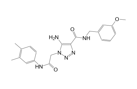 5-amino-1-[2-(3,4-dimethylanilino)-2-oxoethyl]-N-(3-methoxybenzyl)-1H-1,2,3-triazole-4-carboxamide