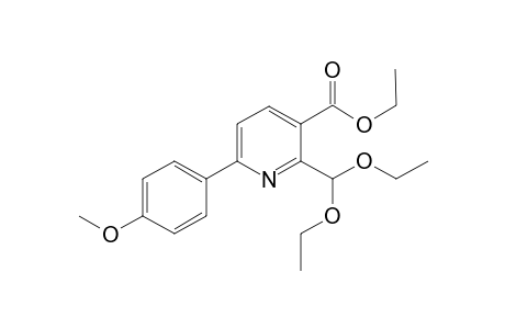 Ethyl 2-Diethoxymethyl-6-(4-methoxyphenyl)nicotinates