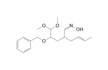 4-(Benzyloxy)-2-[but-2'-enyl]-5,5-dimethoxypentanal - (Z)-Oxime