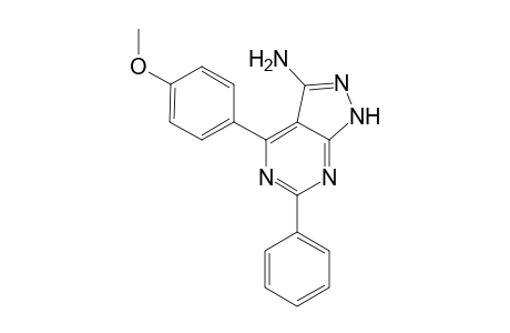 4-(4-Methoxyphenyl)-6-phenyl-1H-pyrazolo[3,4-d]pyrimidin-3-amine