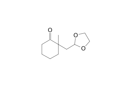 2-Methyl-2-(1,1-ethylenedioxy)ethyl)cyclohexan-1-one