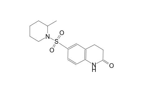 6-[(2-methyl-1-piperidinyl)sulfonyl]-3,4-dihydro-2(1H)-quinolinone