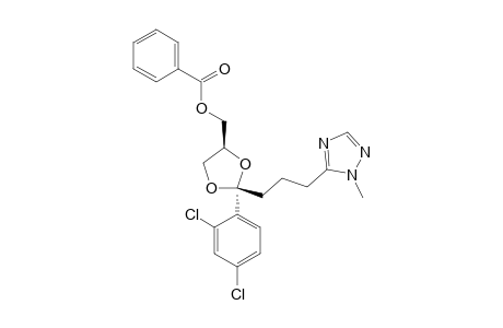 cis-[2-(2,4-DICHLOROPHENYL)-2-[3-[1-METHYL-5-(1,2,4-TRIAZOLYL)]-PROPYL]-4-(BENZOYLOXY-METHYL)]-1,3-DIOXOLANE