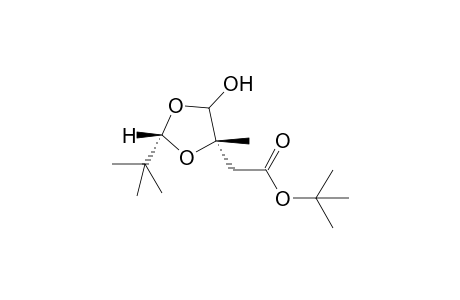 t-Butyl 2-(t-butyl)-5-hydroxy-4-methyl-1,3-dioxolan-4-yl]acetate