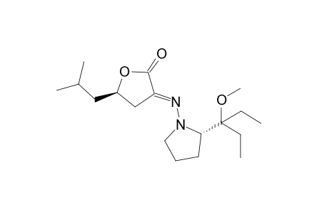 (R)-3-[(E)-(S)-2-(1-Ethyl-1-methoxy-propyl)-pyrrolidin-1-ylimino]-5-isobutyl-dihydro-furan-2-one