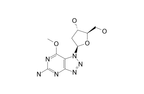 5-AMINO-1-(2-DEOXY-BETA-D-ERYTHRO-PENTOFURANOSYL)-7-METHOXY-1H-1,2,3-TRIAZOLO-[4,5-D]-PYRIMIDINE