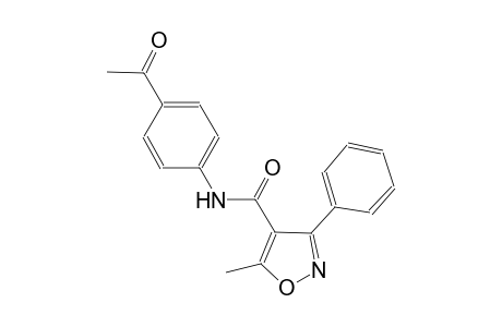 N-(4-acetylphenyl)-5-methyl-3-phenyl-4-isoxazolecarboxamide