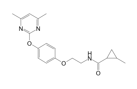 Cyclopropanecarboxamide, N-[2-[4-[(4,6-dimethyl-2-pyrimidinyl)oxy]phenoxy]ethyl]-2-methyl-