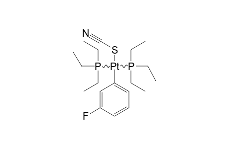 TRANS-THIOCYANO-3-FLUOROPHENYL-BIS-(TRIETHYLPHOSPHINE)-PLATINUM-(II)