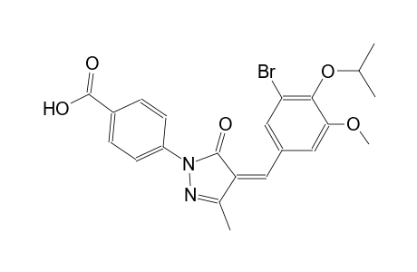 4-[(4Z)-4-(3-bromo-4-isopropoxy-5-methoxybenzylidene)-3-methyl-5-oxo-4,5-dihydro-1H-pyrazol-1-yl]benzoic acid