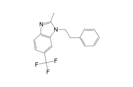 2-Methyl-1-(2-phenylethyl)-6-(trifluoromethyl)-1H-benzimidazole