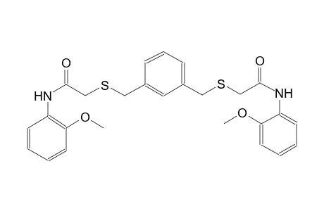 acetamide, N-(2-methoxyphenyl)-2-[[[3-[[[2-[(2-methoxyphenyl)amino]-2-oxoethyl]thio]methyl]phenyl]methyl]thio]-