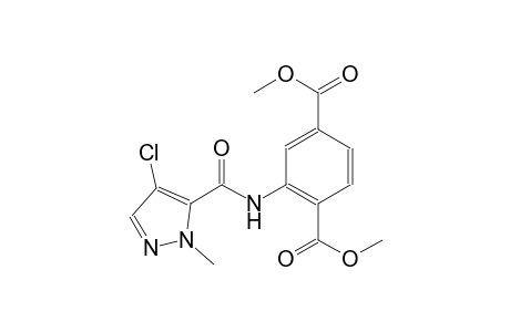 dimethyl 2-{[(4-chloro-1-methyl-1H-pyrazol-5-yl)carbonyl]amino}terephthalate
